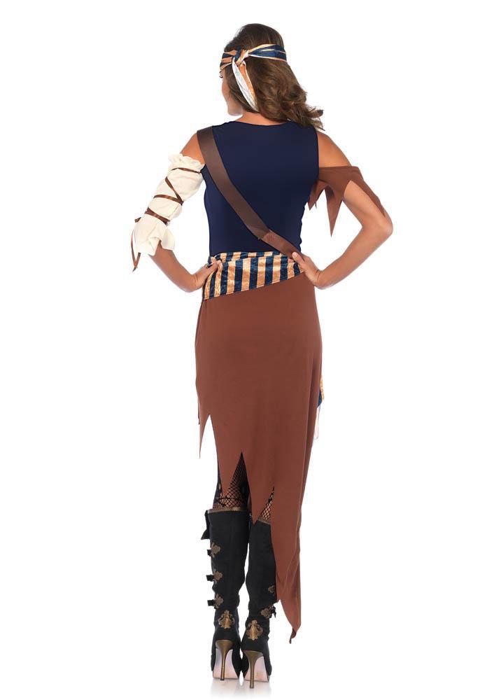 Adult Caribbean Castaway Pirate Costume - JJ's Party House