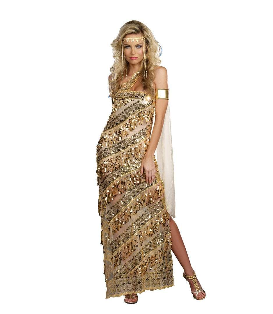 Adult Golden Goddess Costume - JJ's Party House