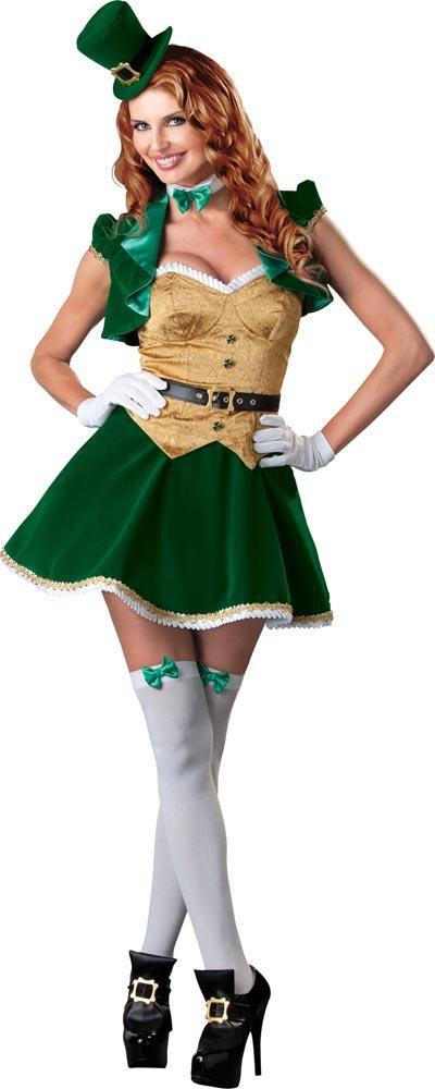 Adult Lucky Lass Deluxe Costume - JJ's Party House