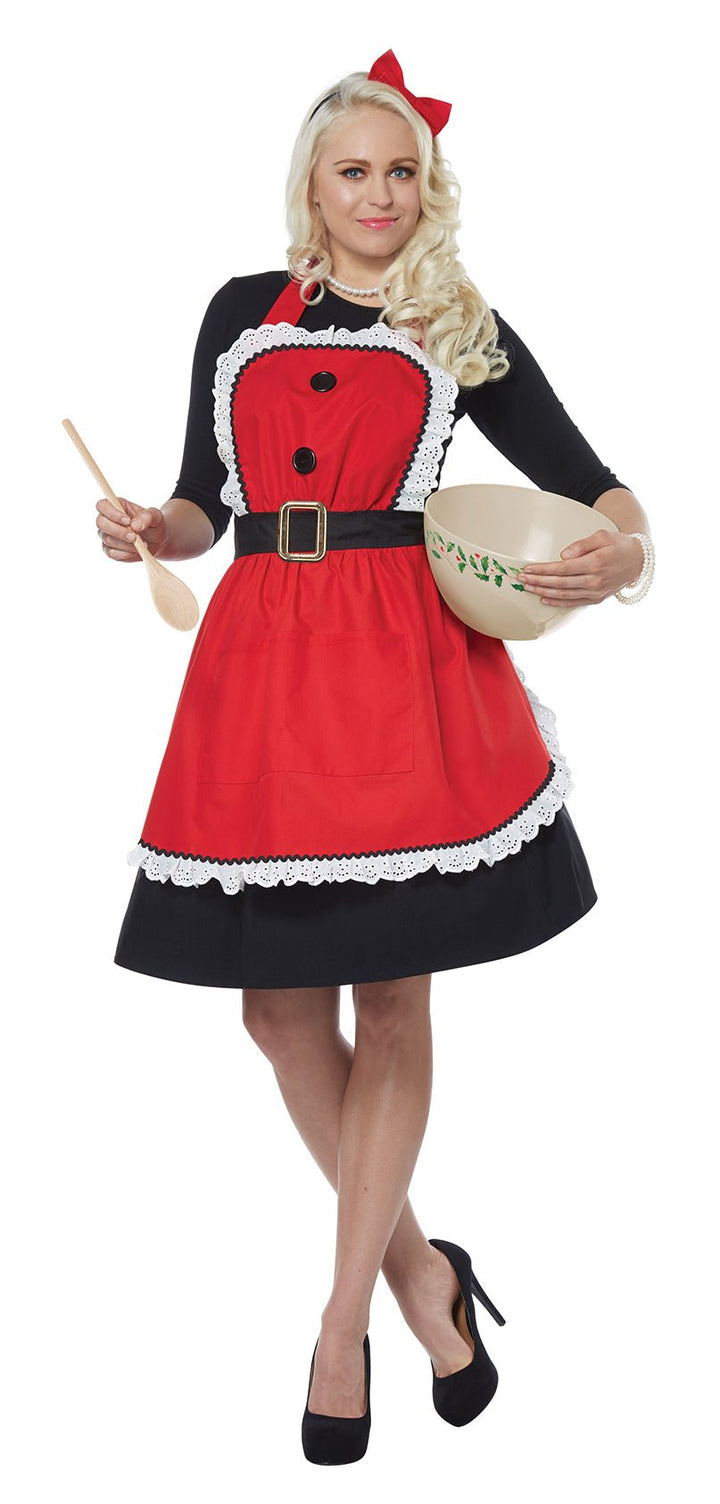 Adult Mrs. Clause Apron - JJ's Party House