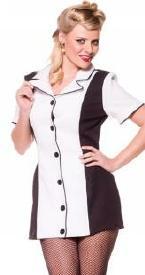 Adult Pin Up Girl Costume - White - JJ's Party House