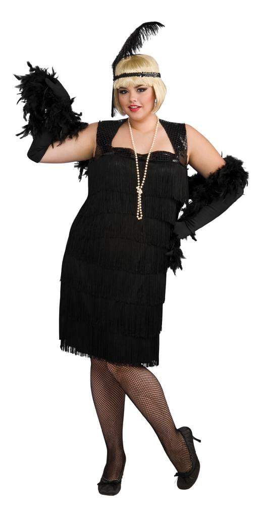 Adult Plus Size Flapper Costum - JJ's Party House