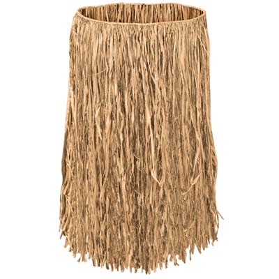 Adult Raffia Hula Skirt - JJ's Party House - Custom Frosted Cups and Napkins