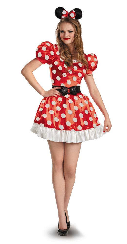 Adult Red Minnie Mouse Costume - JJ's Party House