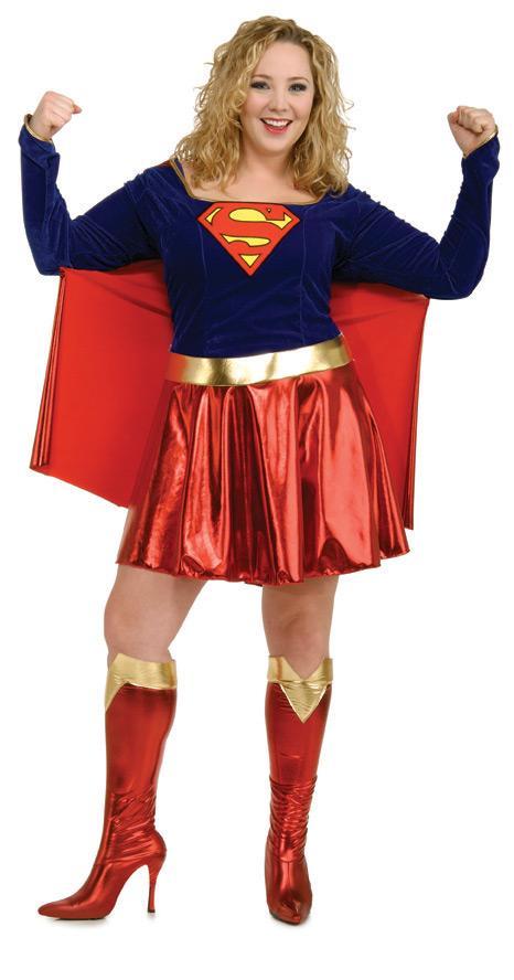 Adult Supergirl Plus Costume - JJ's Party House