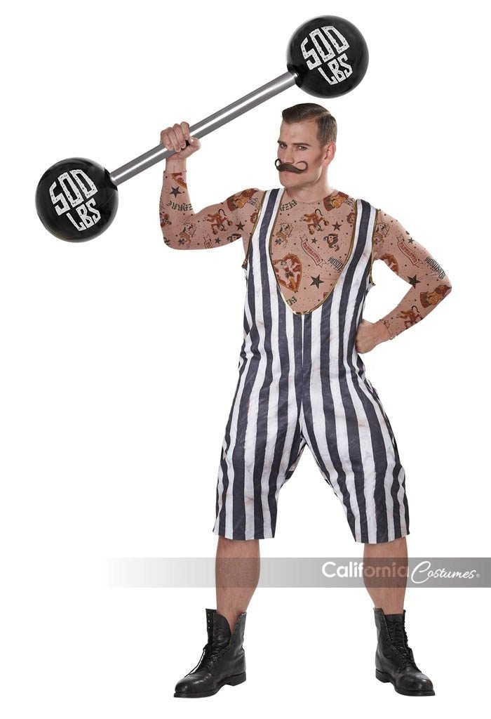 Adult Vintage Circus Strongman Costume - JJ's Party House: Birthday, Balloons & Custom Party Favors