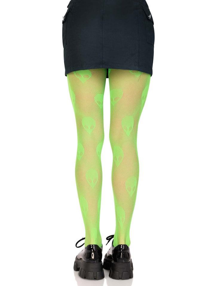 Alien Green Net Tights - JJ's Party House