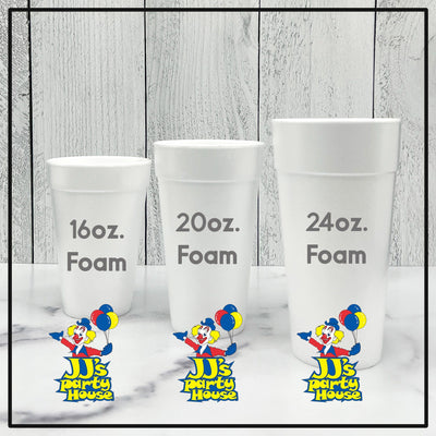 America Y'all Patriotic Summer Barbecue Foam Cups - Land of the Free, Home of the Brave - JJ's Party House