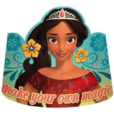 Amscan BIRTHDAY ©Disney Elena of Avalor Paper Tiaras 8cct