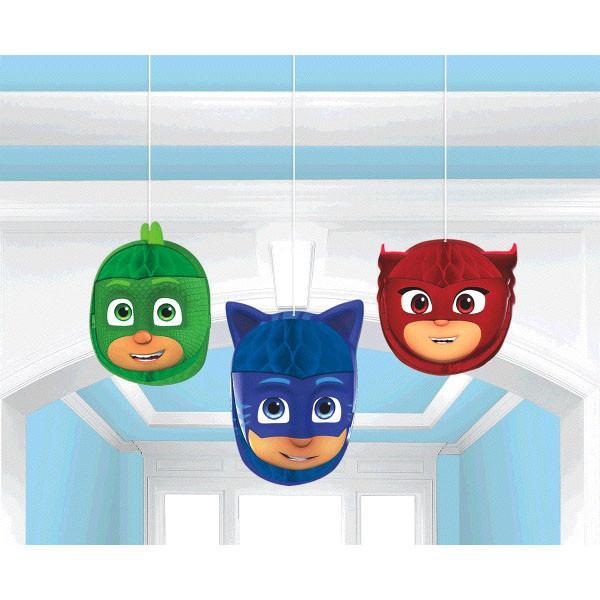 Amscan Birthday PJ Masks Honeycomb Decorations