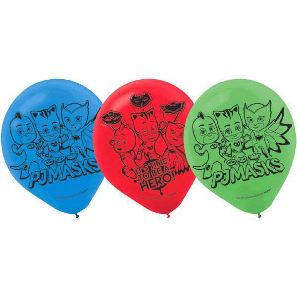 Amscan Birthday PJ Masks Latex Balloons 6ct
