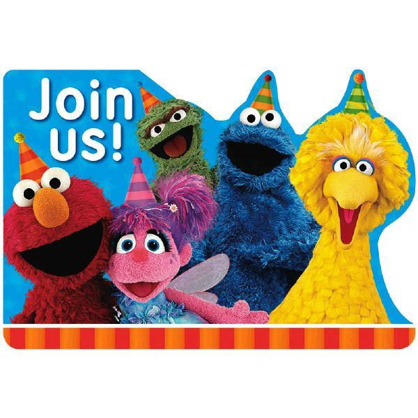 AMSCAN BIRTHDAY Sesame Street® Invitations 8ct