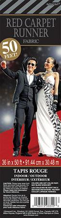 Amscan Hollywood Hollywood Red Carpet Aisle Runner 40ft x 36in