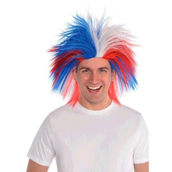 Amscan Patriotic Red, White & Blue Crazy Wig
