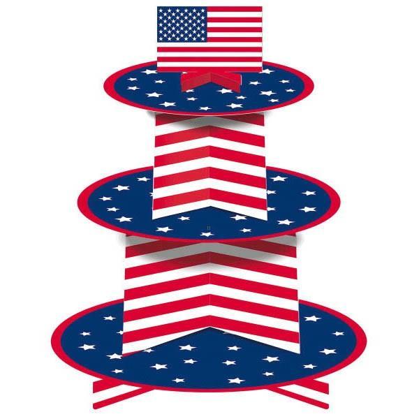 Amscan Patriotic USA Cupcake Stand