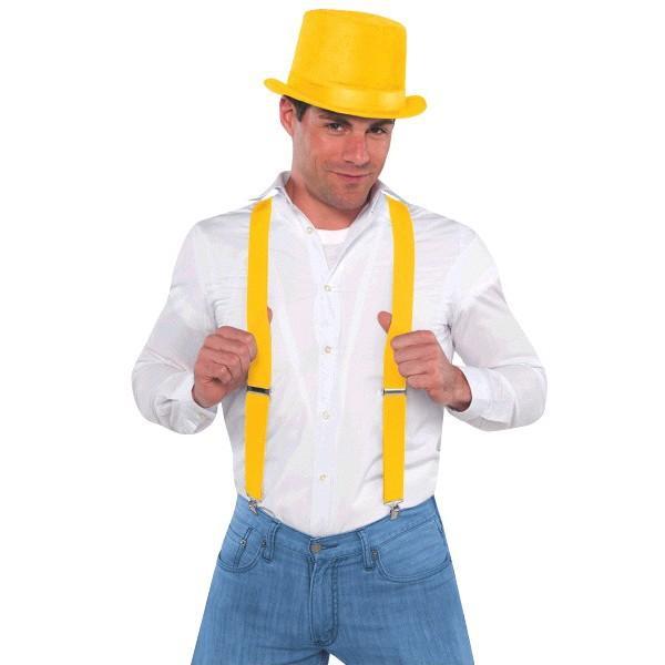 Amscan Spirit Yellow Suspenders