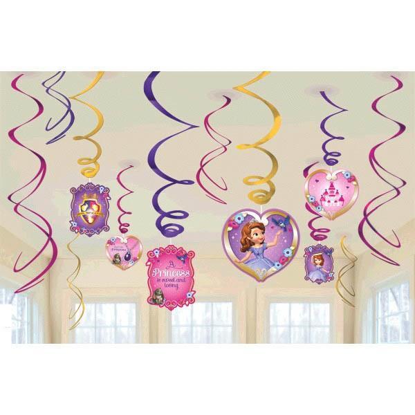 Amscan Staging Foil Swirls Sofia The First