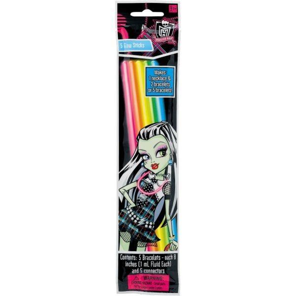 Amscan Staging Glow Sticks 5Ct Asst Mnstr Hgh
