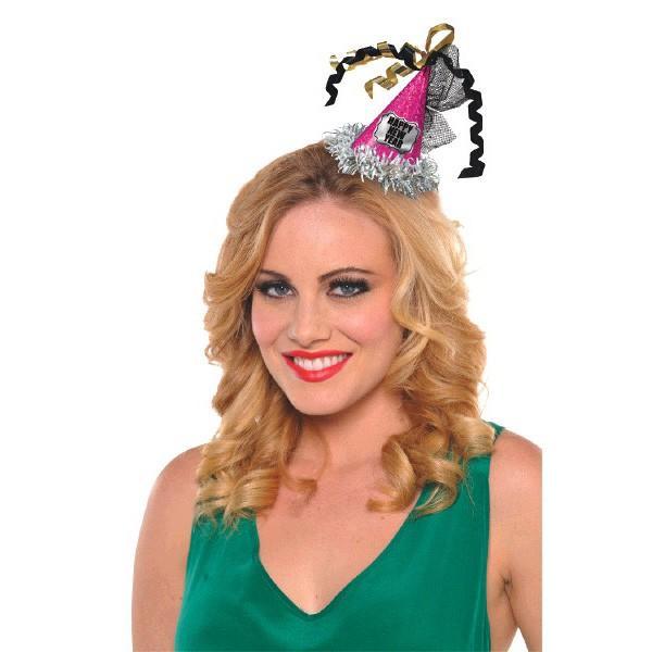 Amscan Staging Happy New Year Cone Hat Hair C