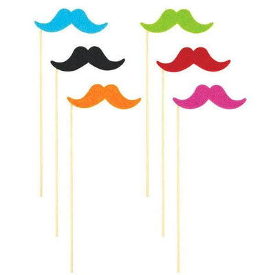 Amscan Staging Moustache On A Stick Multi Pac