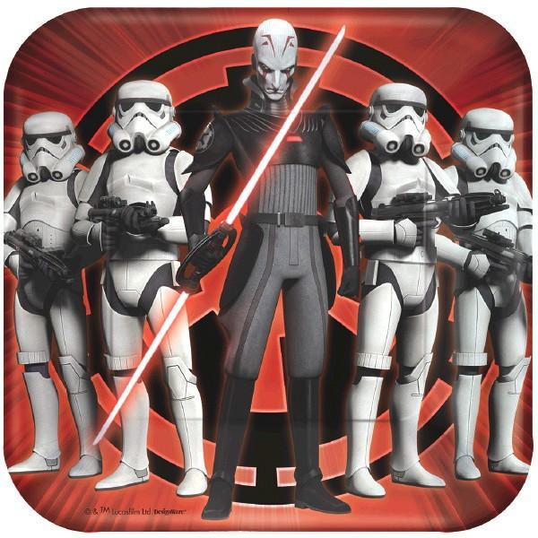 Amscan Staging Star Wars Rebels (tm) 7" Squar