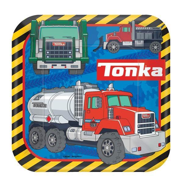 Amscan Staging Tonka 9" Square Plates