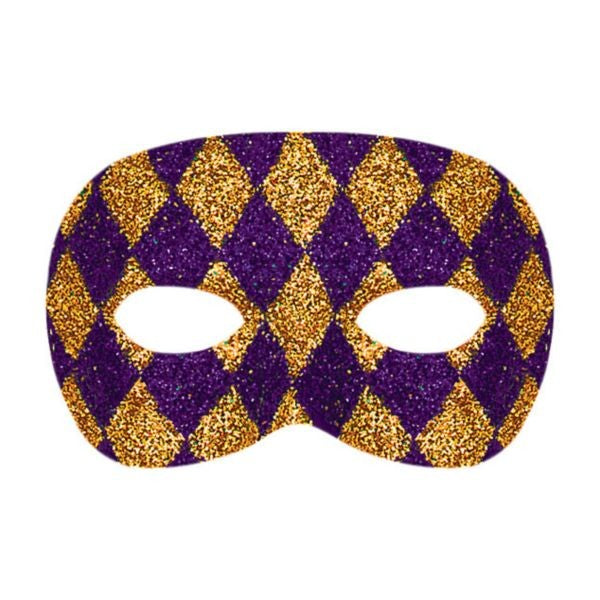 Harlequin Glitter Mask