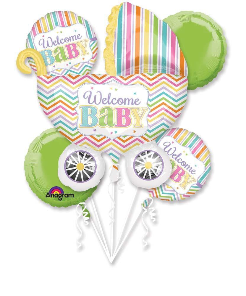 Baby Brights Balloon Bouquet - Baby Shower - JJ's Party House