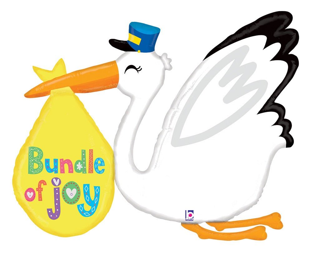 Baby Bundle Stork Balloon 43'' - JJ's Party House