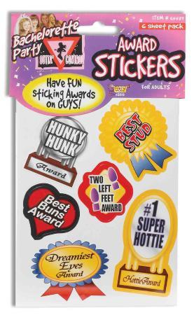 Bachelorette Award Stickers - JJ's Party House