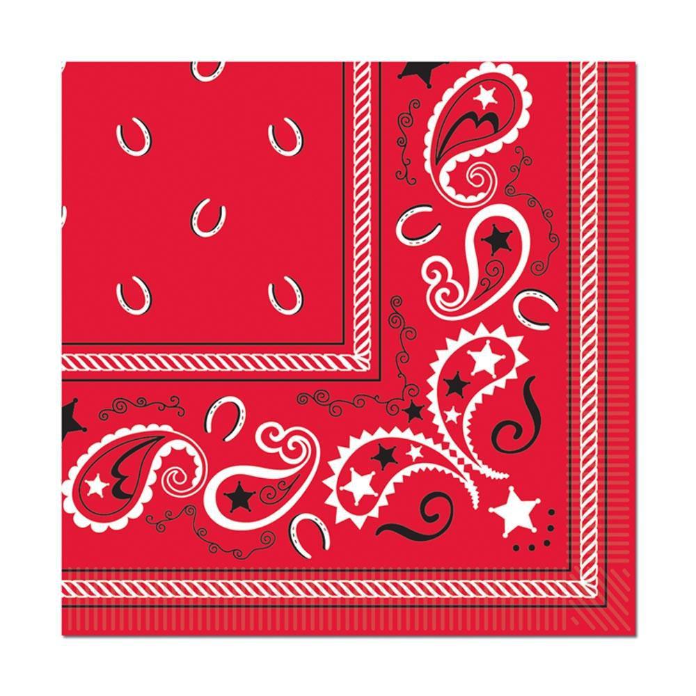 Bandana Lunch Napkins 16ct - JJ's Party House