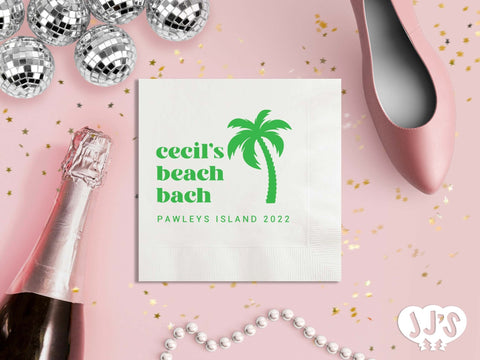 Beach Bach Bachelorette Party Napkins - JJ's Party House