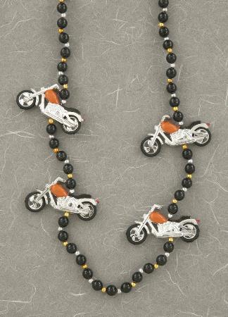 Beads-Orange/Blk Motorcycle - JJ's Party House