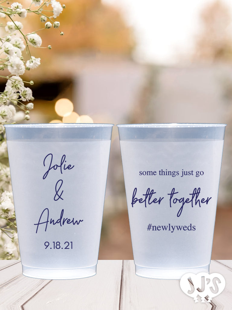 Better Together Wedding Frost Flex Cups - JJ's Party House