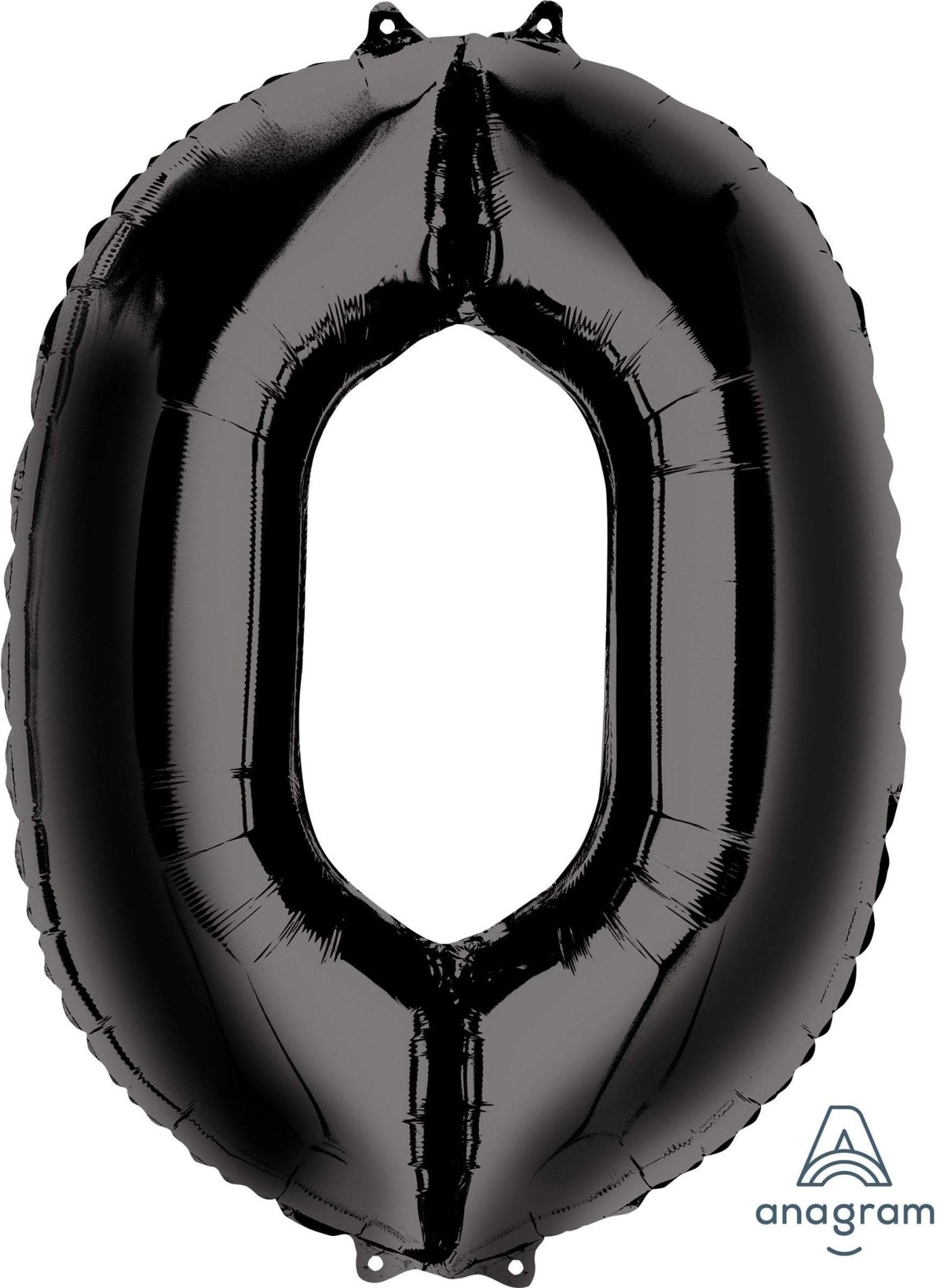 Black 0 Number Balloon 34'' - JJ's Party House