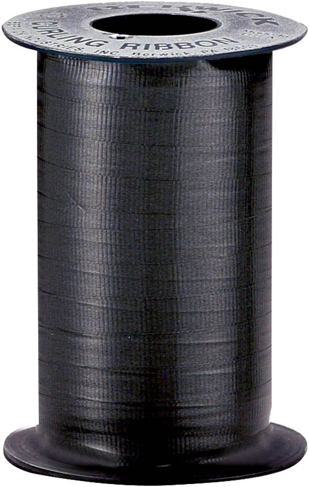 Black Curling Ribbon 500yds - JJ's Party House - Custom Frosted Cups and Napkins