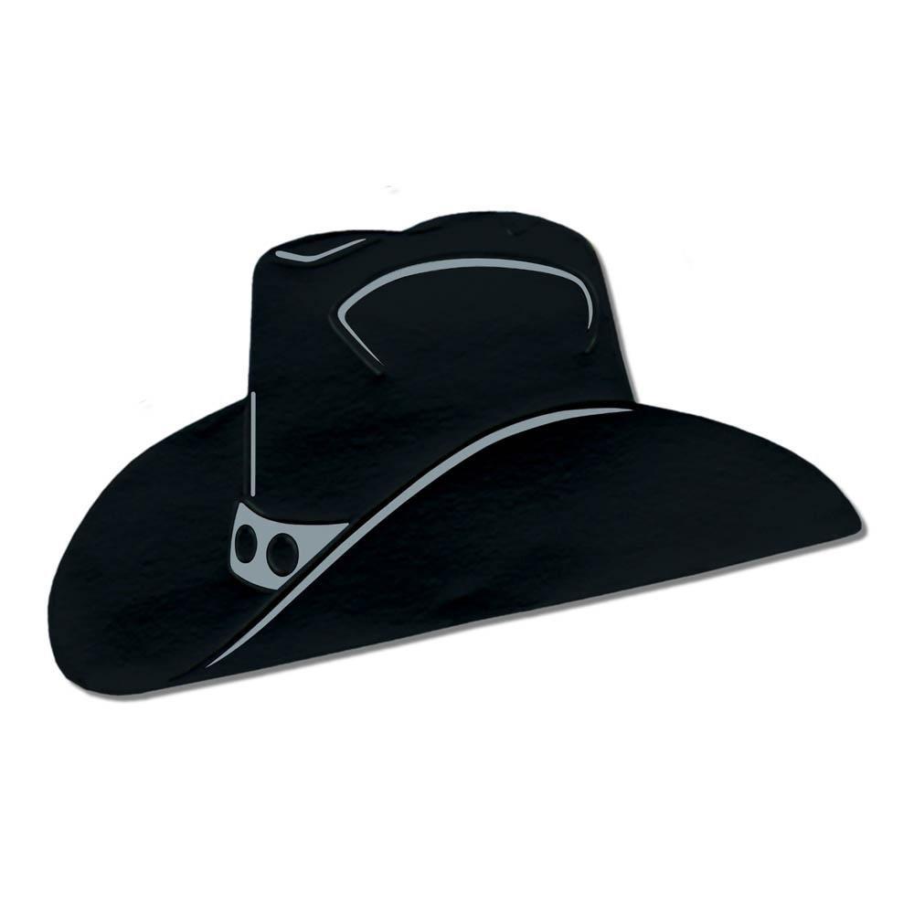 Black Foil Cowboy Hat Silhouette 19" - JJ's Party House