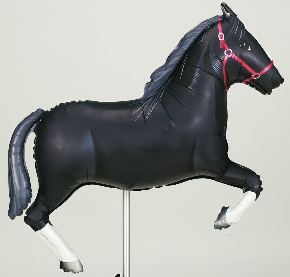 Black Horse Supershape Balloon - JJ's Party House