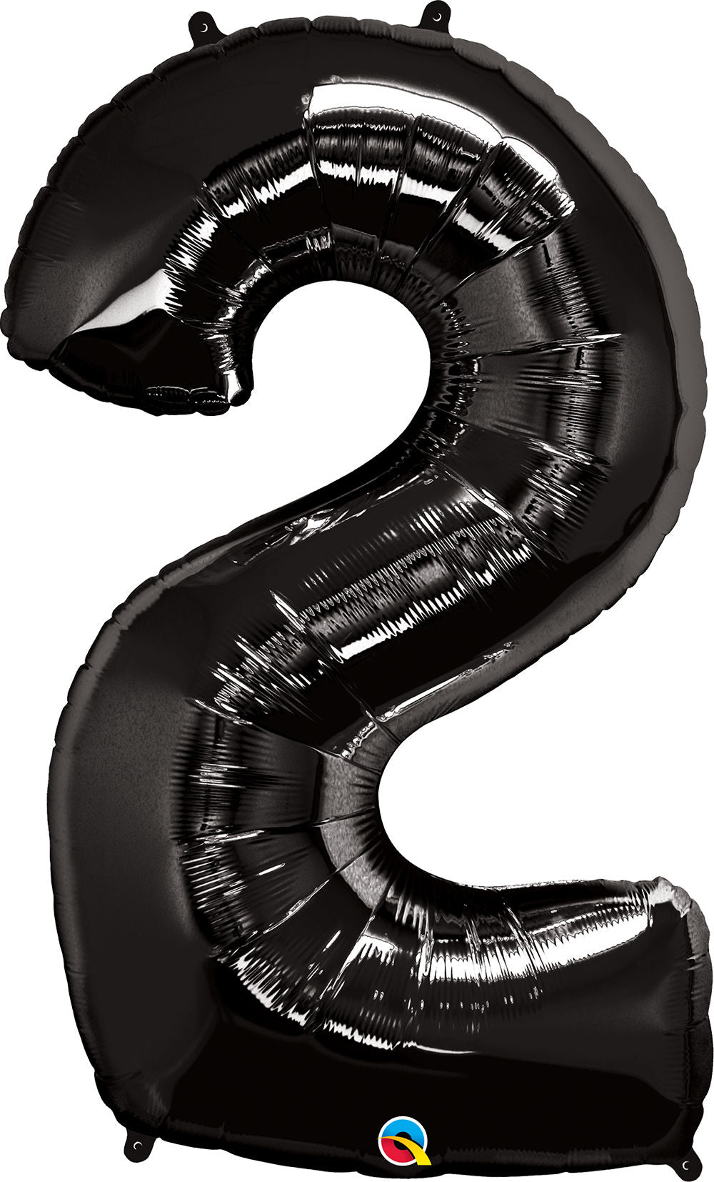 Black Number 2 Jumbo Balloon 34" - JJ's Party House