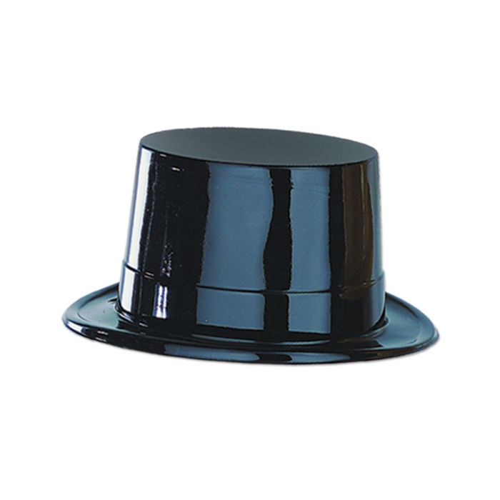 Black Plastic Top Hat - JJ's Party House