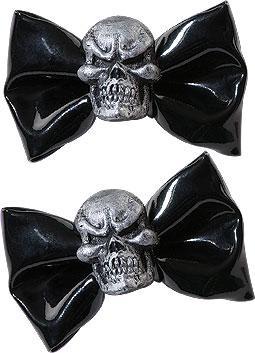 Black Skull Hairbows - JJ's Party House