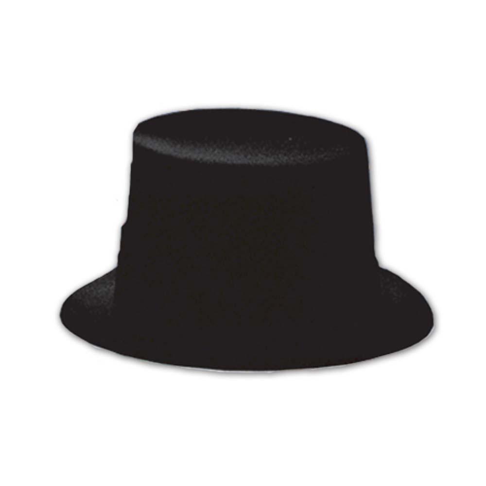 Black Velour Top Hat - JJ's Party House