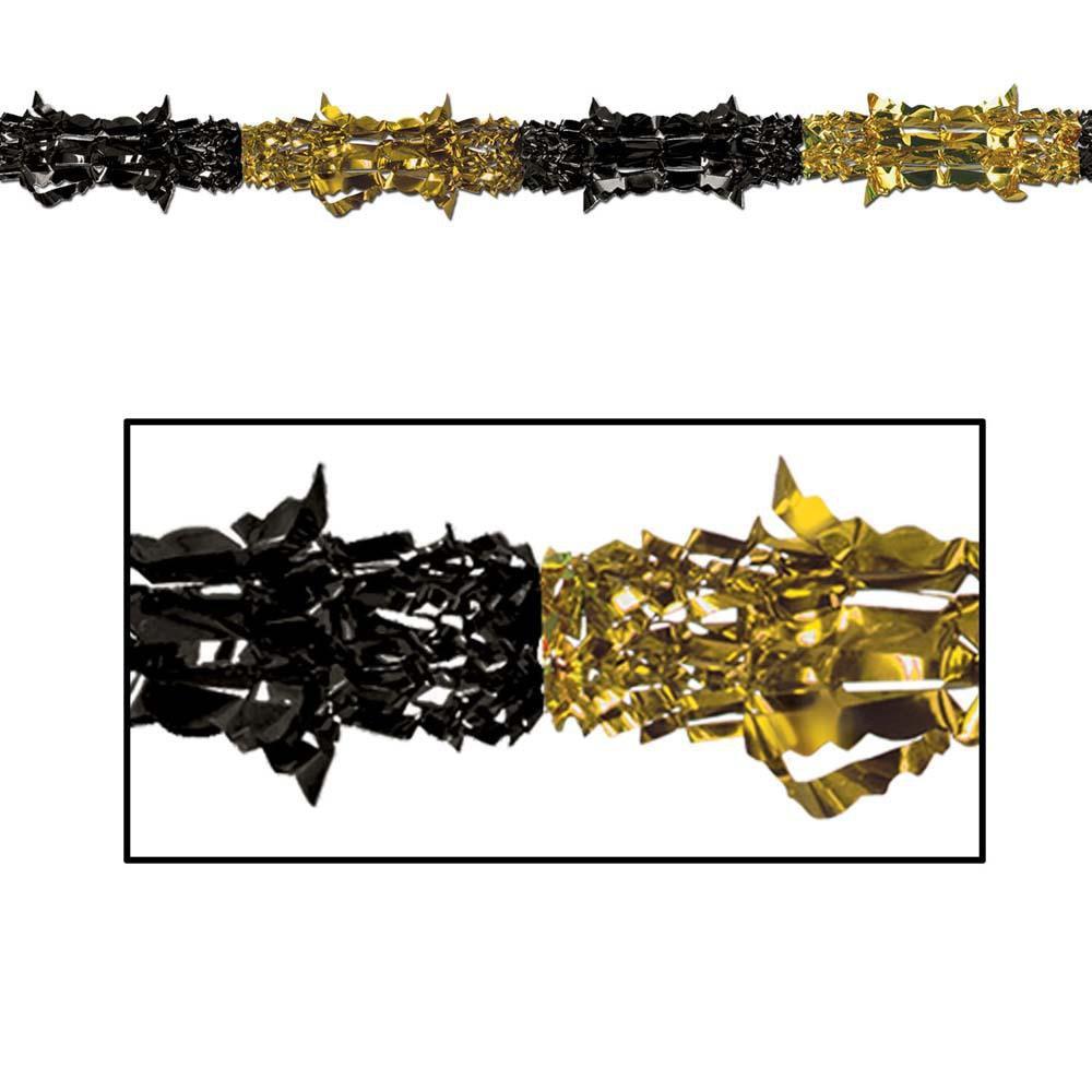 Blk & Gold Metallic Garland - JJ's Party House