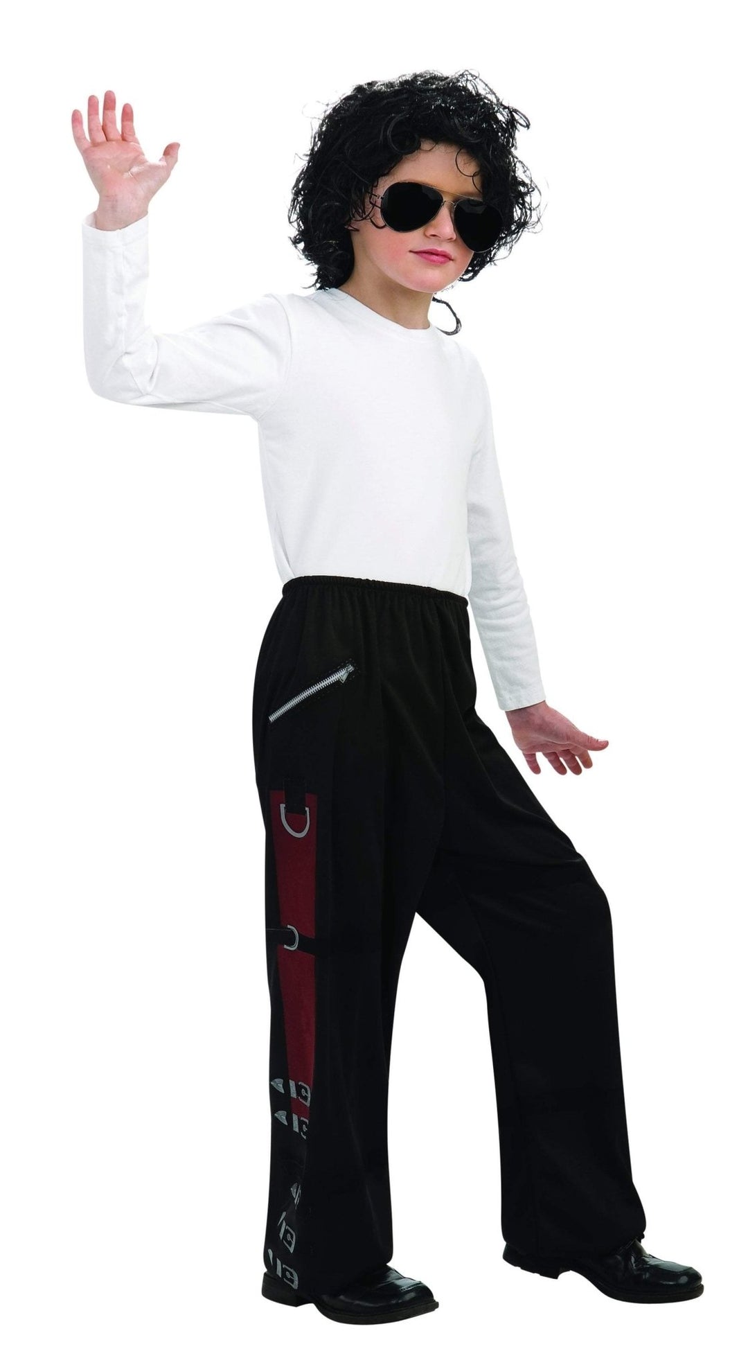 Boys Black Buckle Pants - Michael Jackson - JJ's Party House