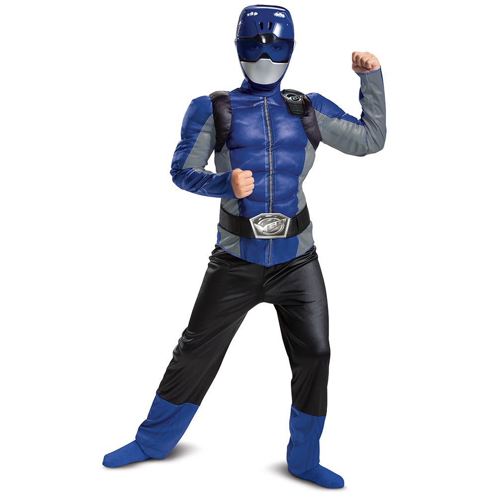 Boys Blue Ranger Beast Costume - Power Rangers - JJ's Party House
