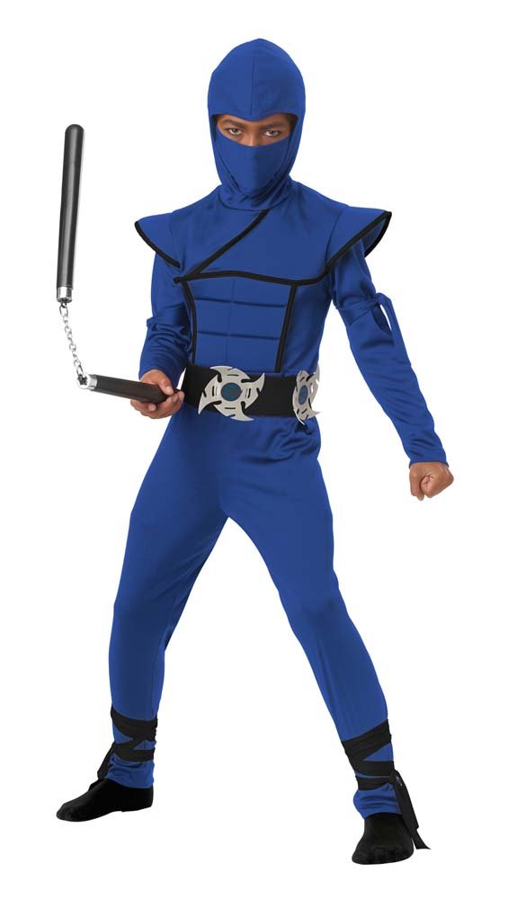 Boys Blue Stealth Ninja Costume - JJ's Party House