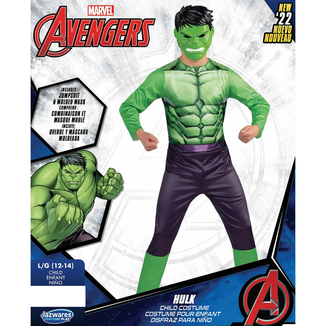 Boys Classic Hulk Costume - Avengers - JJ's Party House