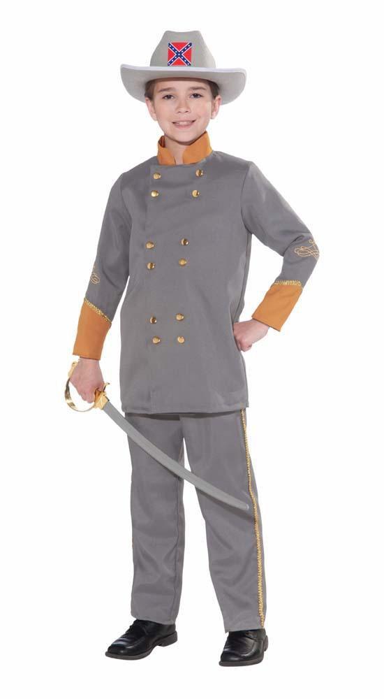 Boys Confederate Officer Costume - Large - JJ's Party House