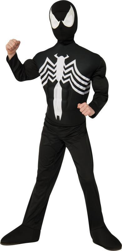 Boys Deluxe Black Spider-Man Costume - JJ's Party House