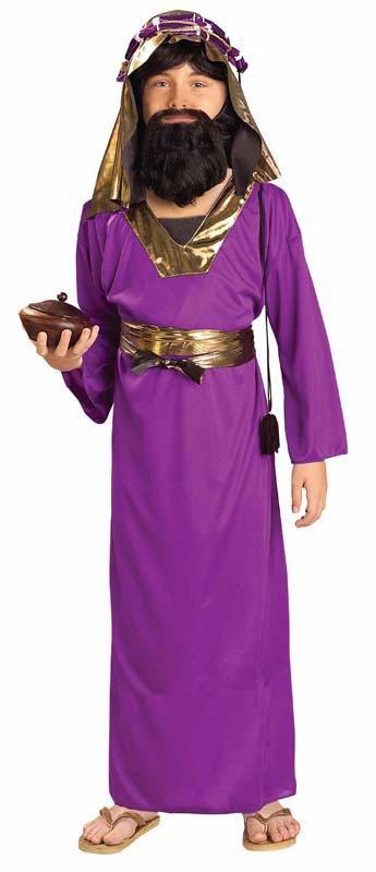Boys Purple Wise Man Costume - JJ's Party House